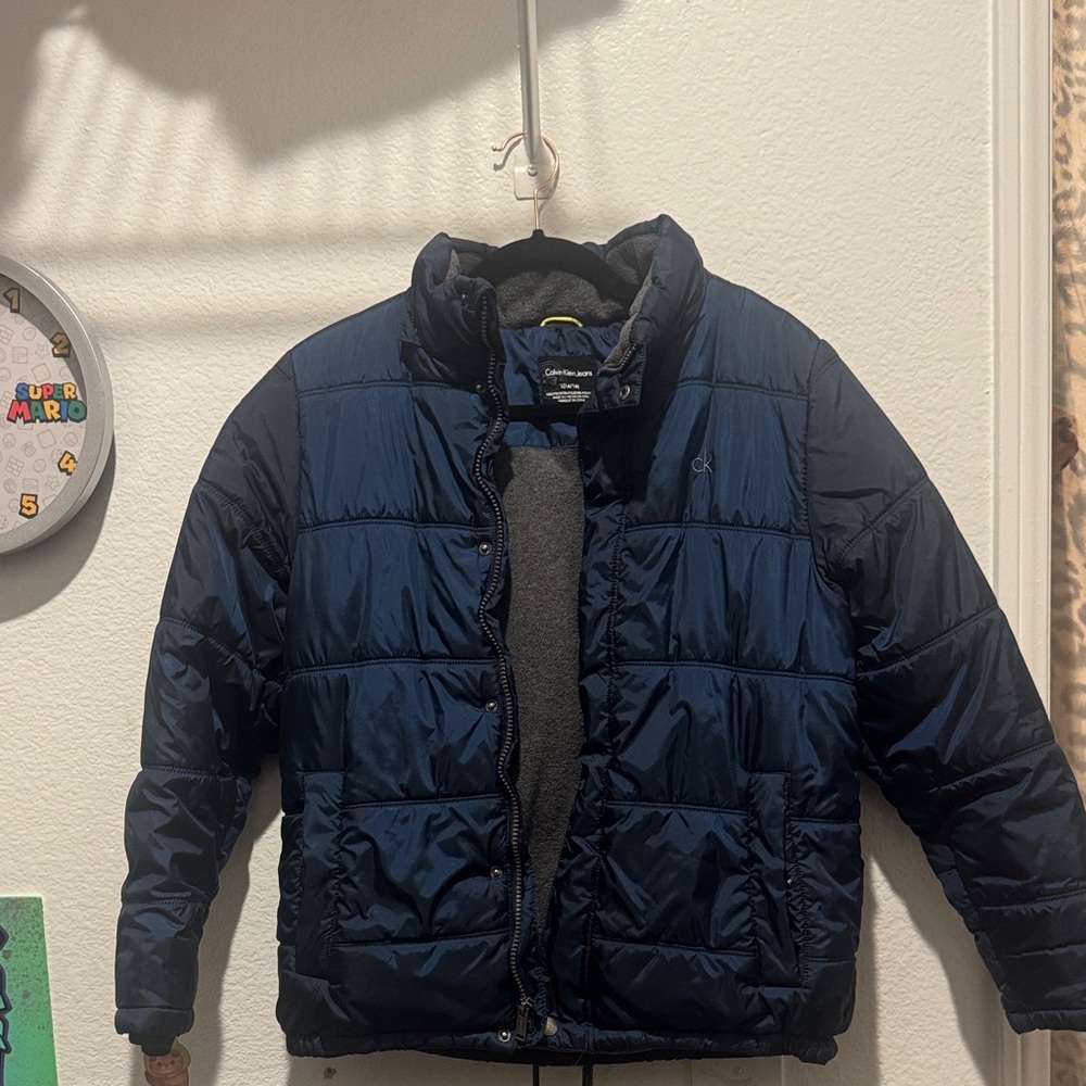 Calvin Klein Dark Blue Puffer Jacket